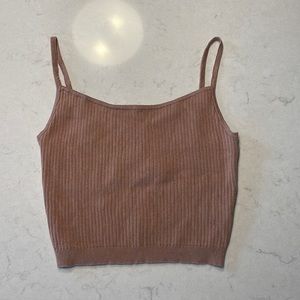 L.A. Hearts brown textured tank top (Womens Medium)- NWT